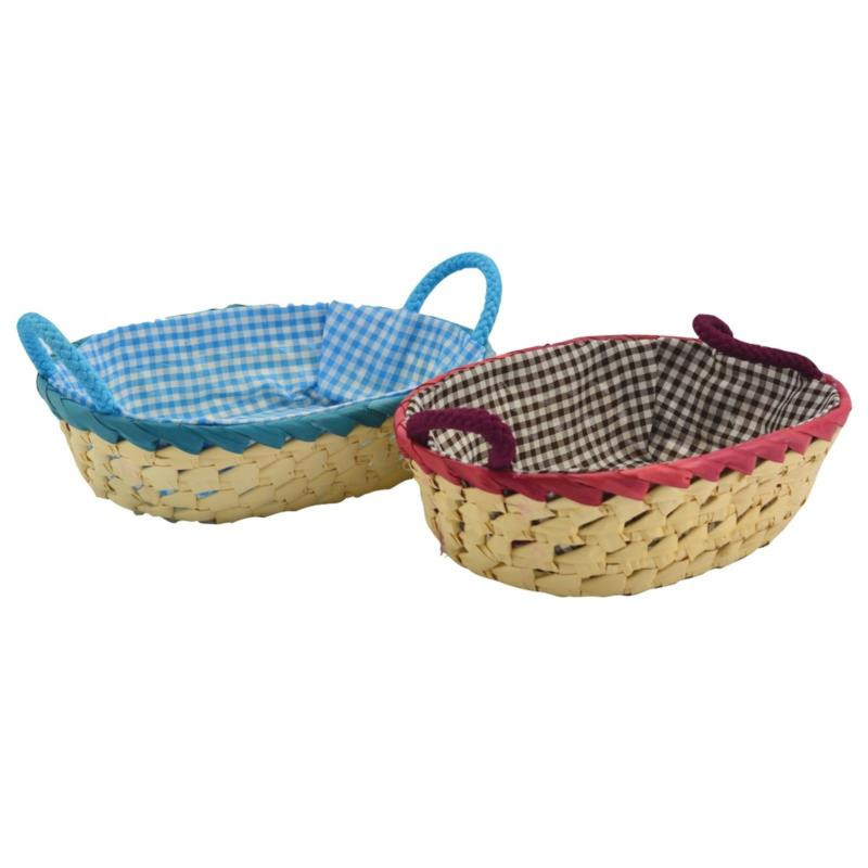 Koszyk pleciony Palma 25cm mix